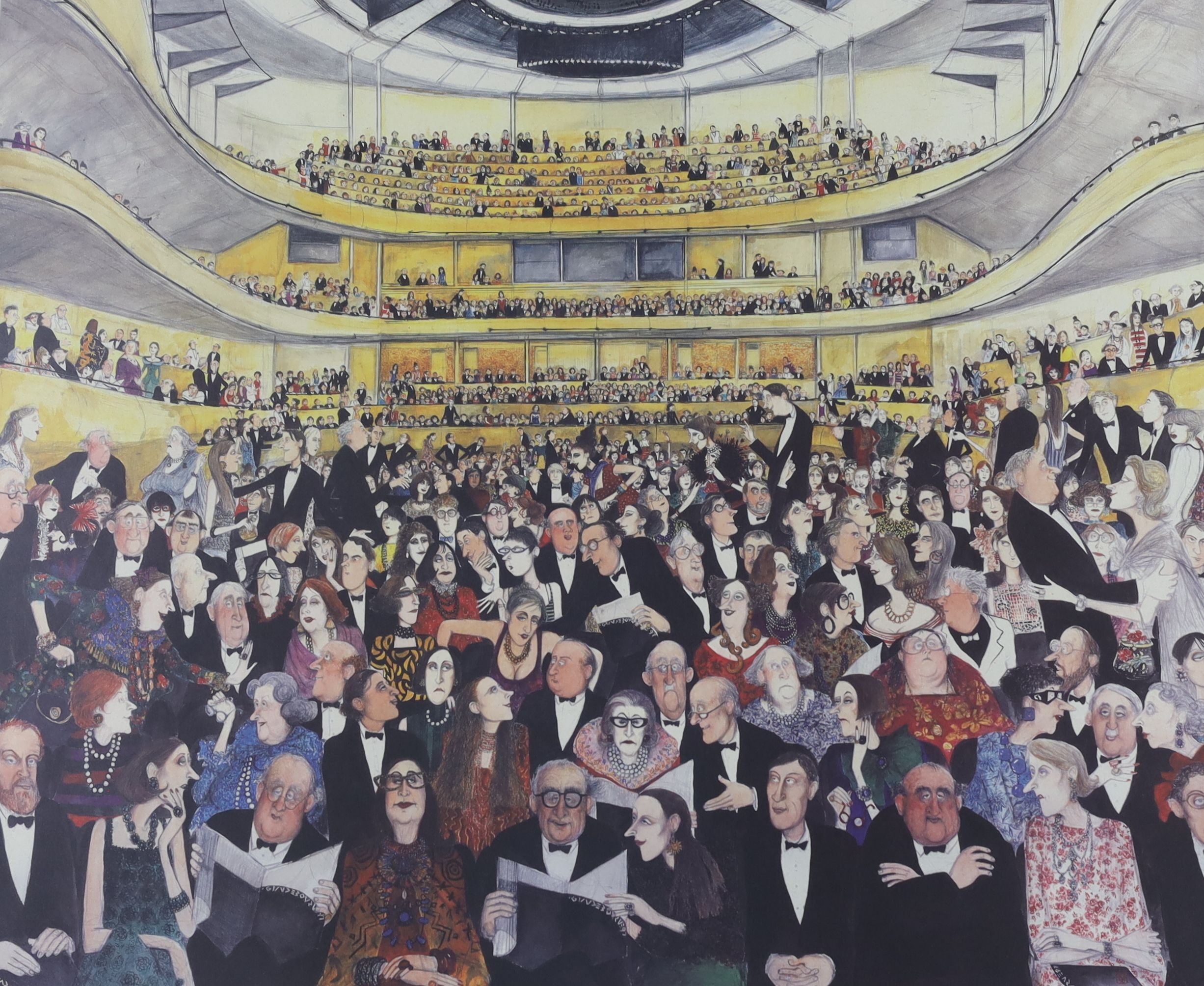 Sue McCartney Snape (1957-), limited edition print, Glyndebourne II, signed in pencil, 257/1250, 52 x 62cm